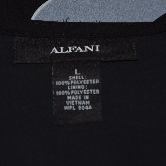 Alfani Floral Chiffon Blouse size L - Picture 7 of 7